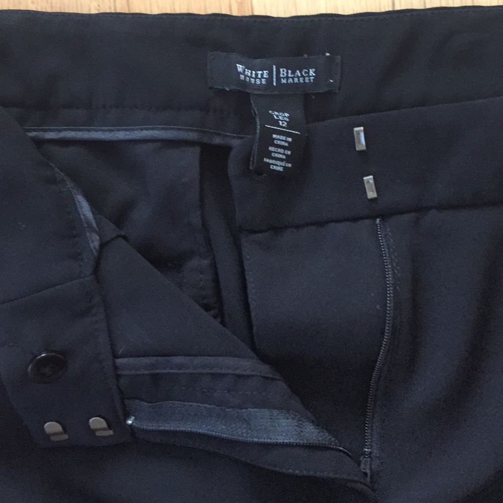 White House Black Market crop leg dress pant 12